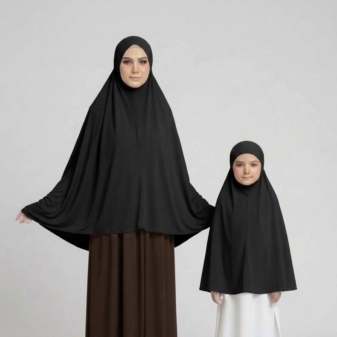 Mother & Baby Namaz Makhna - Black