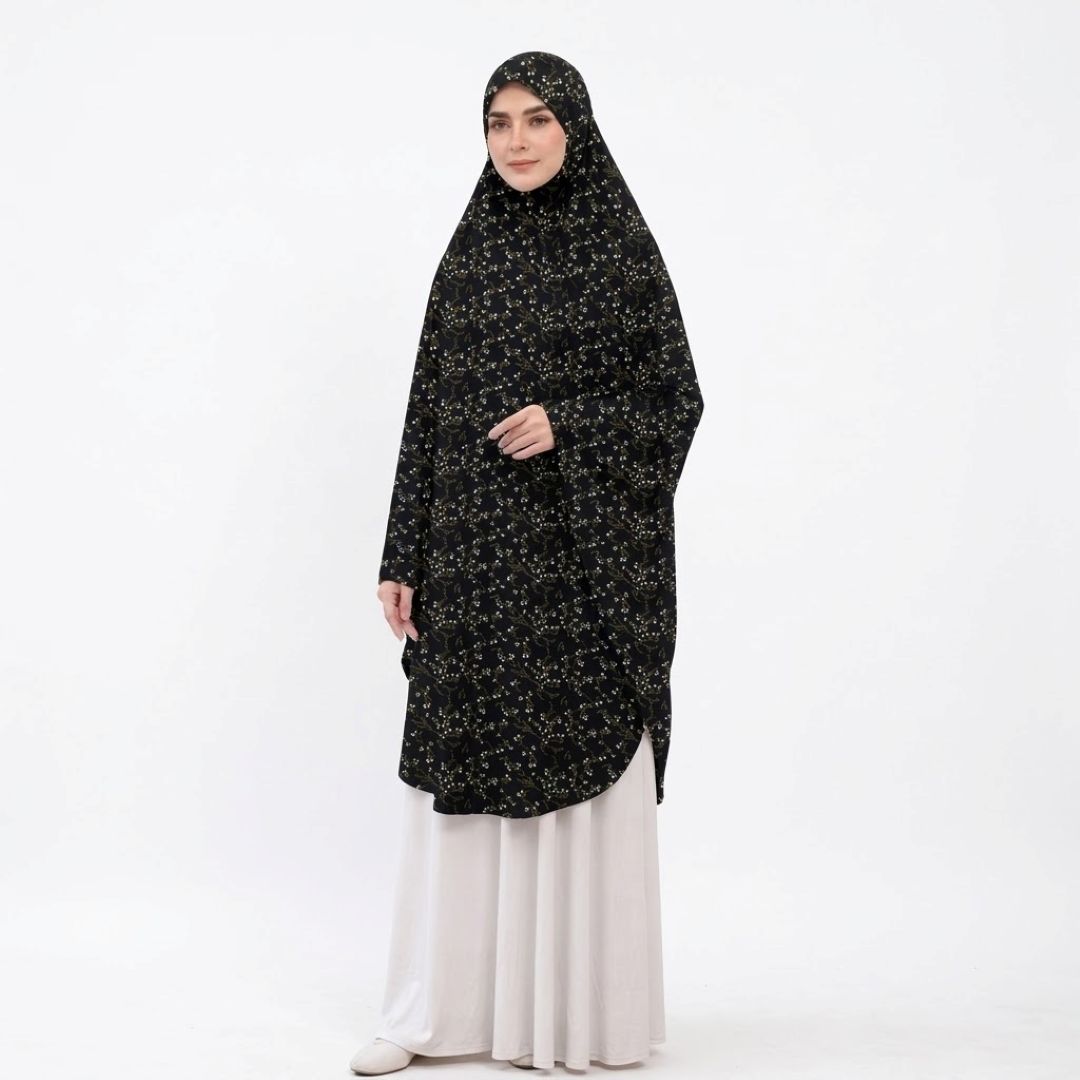 Printed Namaz Makhna - Dark Gray Printed