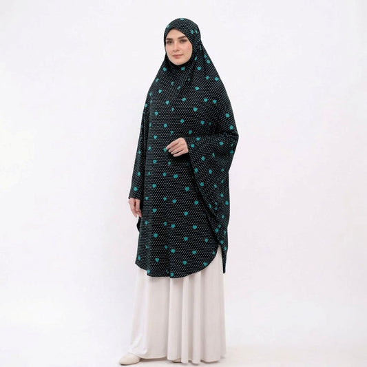 Printed Namaz Makhna - blue heart