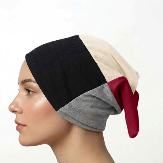 Burgundy Black Mustard White