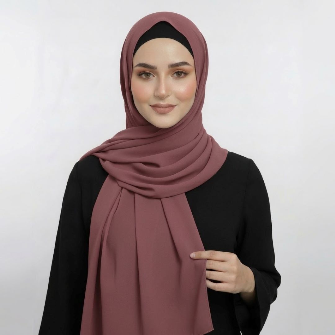 Cranberry Chiffon Hijab