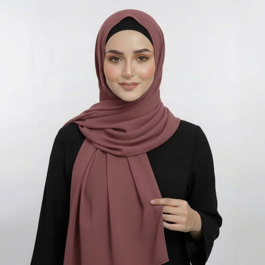 Cranberry Chiffon Hijab