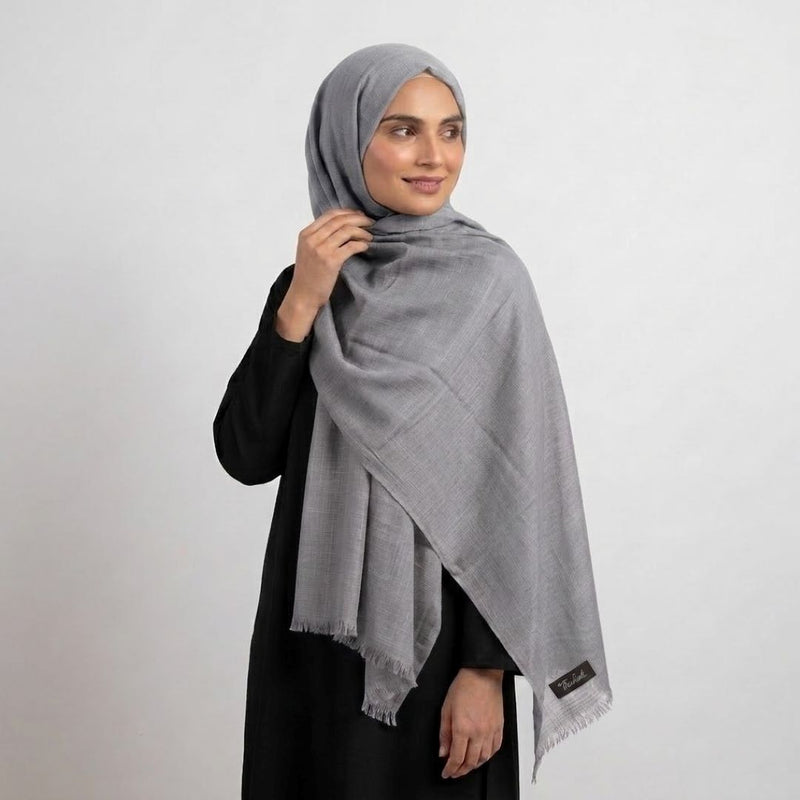 Turkish Lawn Hijab - Gray