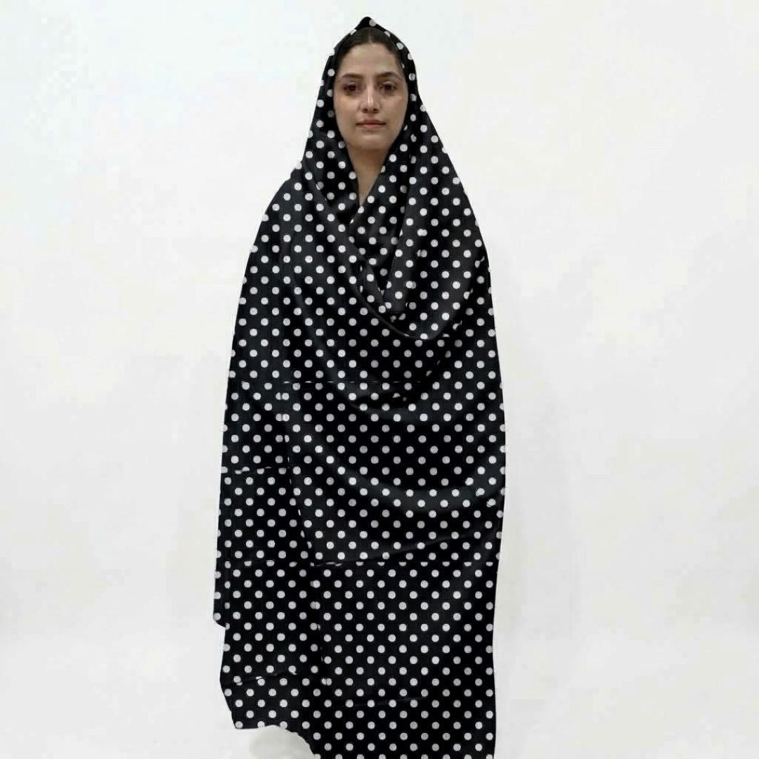 Irani Chadar – Dark Green Leaf Print Swiss Lawn