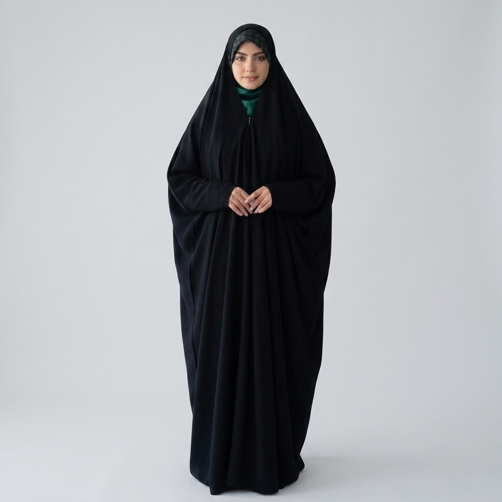 Iraqi Chadar – Open Style Black Nidah