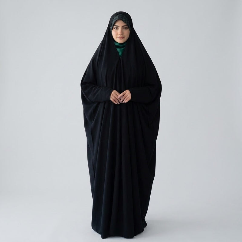 Iraqi Chadar – Open Style Black Nidah