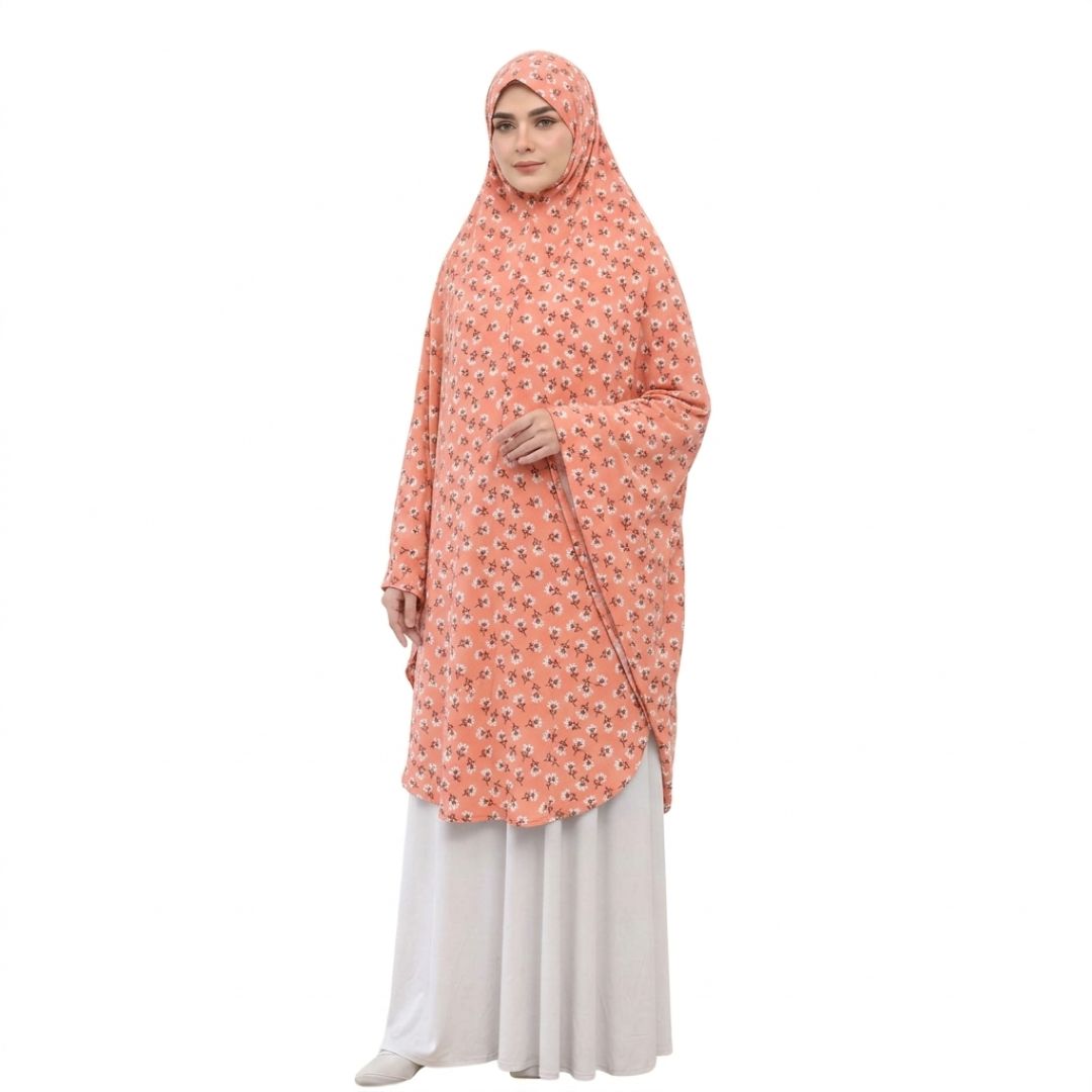 Printed Namaz Makhna - light peach