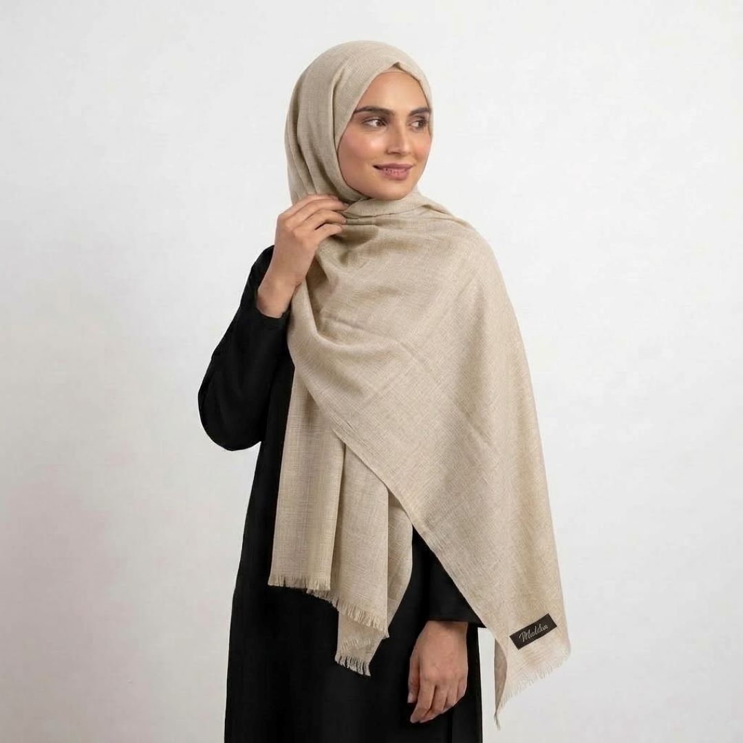 Turkish Lawn Hijab - Natural Beige