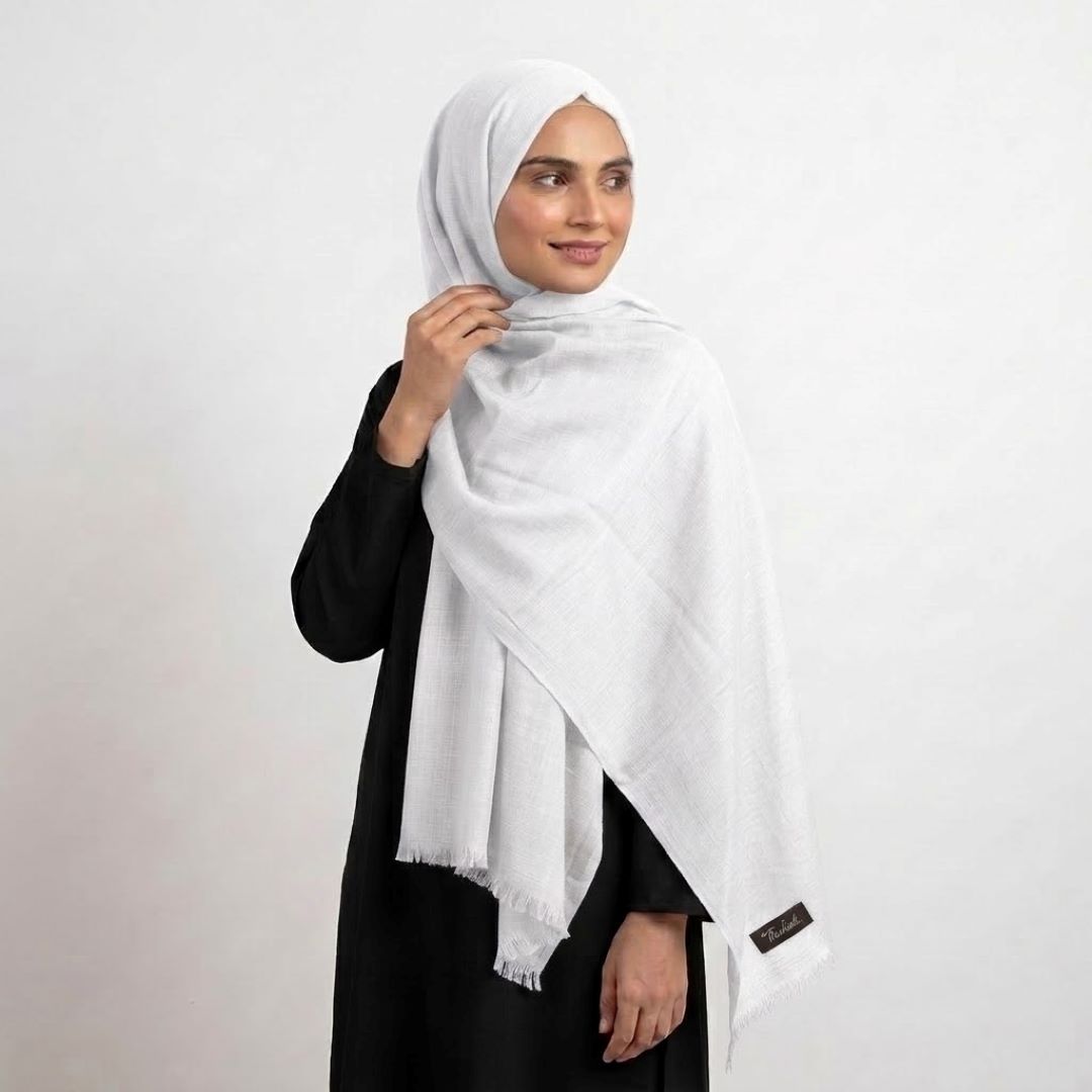 Turkish Lawn Hijab – White